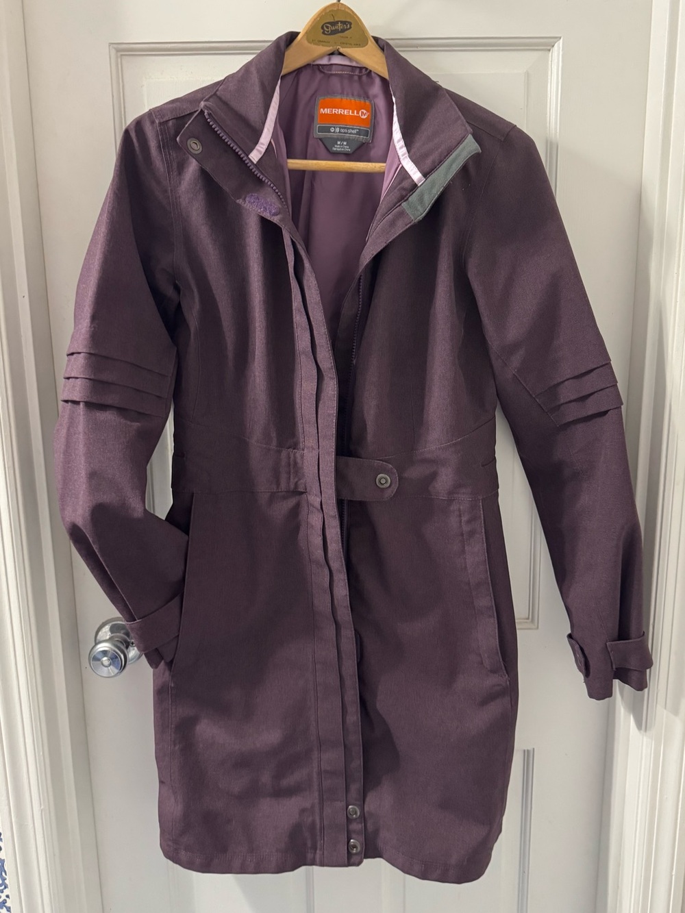 Merrell “Wakefield” trench raincoat, purple M Excellent!